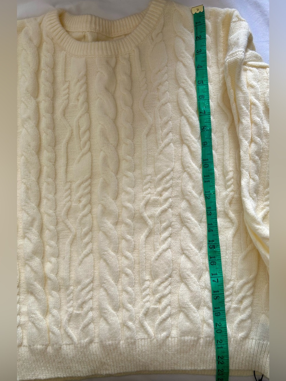 NWT - Cider Cream Multi-Cable Knit Pullover - Picture 14 of 15